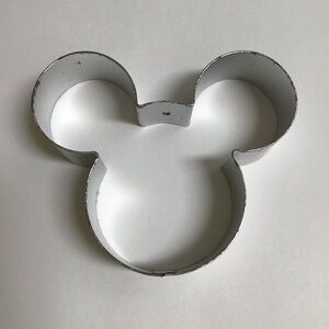 Disney Taiwan Mickey Mouse Ears Cookie Cutter Metal Biscuit Sandwich Vintage